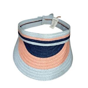 Gymboree Blue Stripe Visor Girls Hat(Size XS/S)